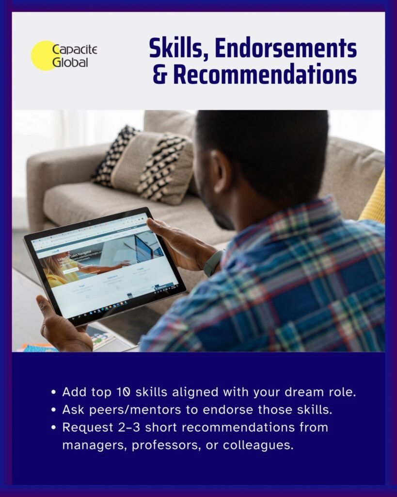 Skills Endorsements and Recommendations