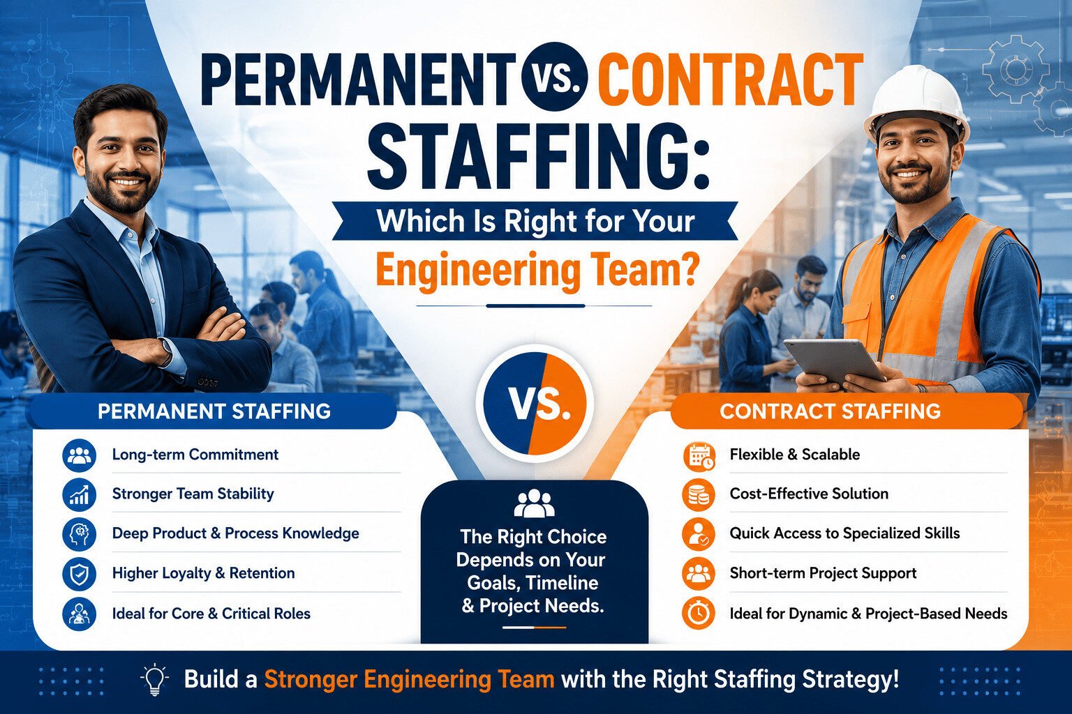 Permanent vs. Contract Staffing Which Is Right for Your Engineering Team