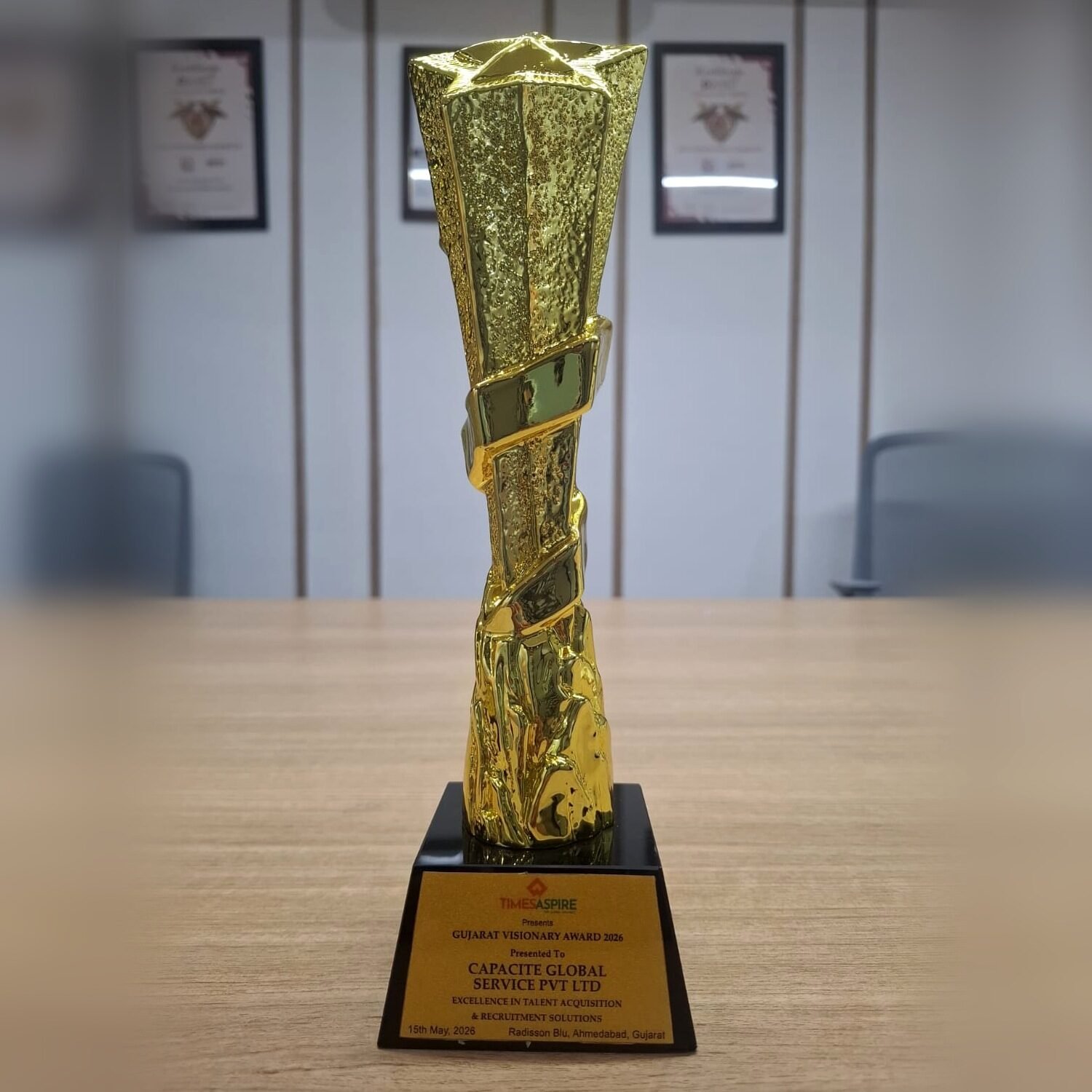 Capacite Global receives Gujarat Visionary Award 2026 for Excellence in Talent Acquisition and Recruitment Solutions